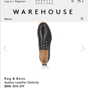 Rag & Bone Oxford shoes size 37